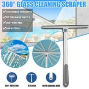TAKTUK Cleaning Supplies,Kitchen Gadgets,Single Side Rotatable Car Window Wiper Window Cleaner Home Window Scraper Cleaning Tools Shower Squeegee Silicone GlWindow Squeegee With For,Tools